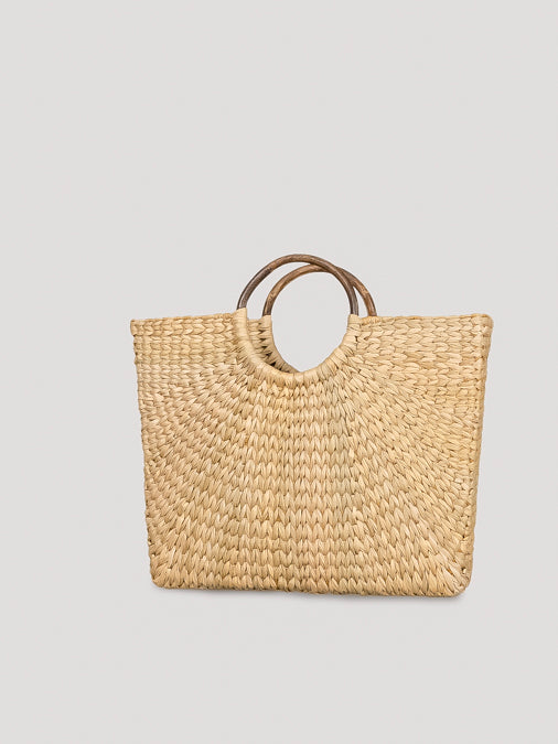 Margate Handwoven Handbag with Shibori Scarf