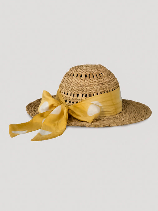 Matira Natural Dyed Yellow Straw Hat